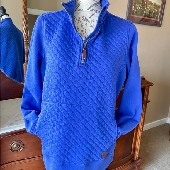 L.L. Bean Sweaters - L.L. Bean Cobalt Blue Quilted Women's Sweater